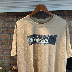 Cleveland Beige Graphic T-Shirt